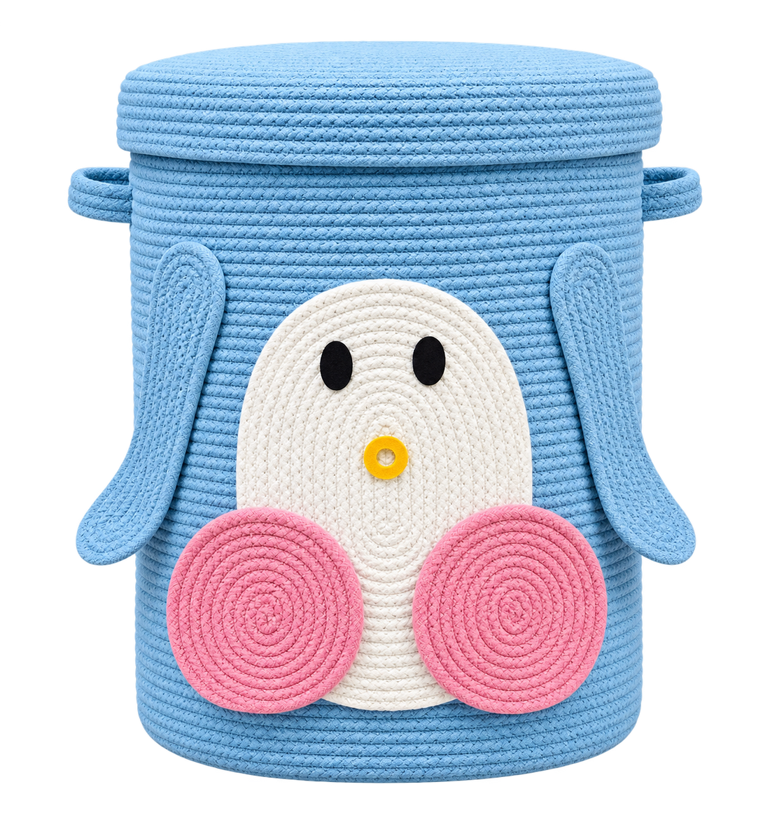 Handmade Penguin Kids Laundry Basket | Cute & Stylish Clothes Storage Basket for Kids Room |14 x 16 Inches