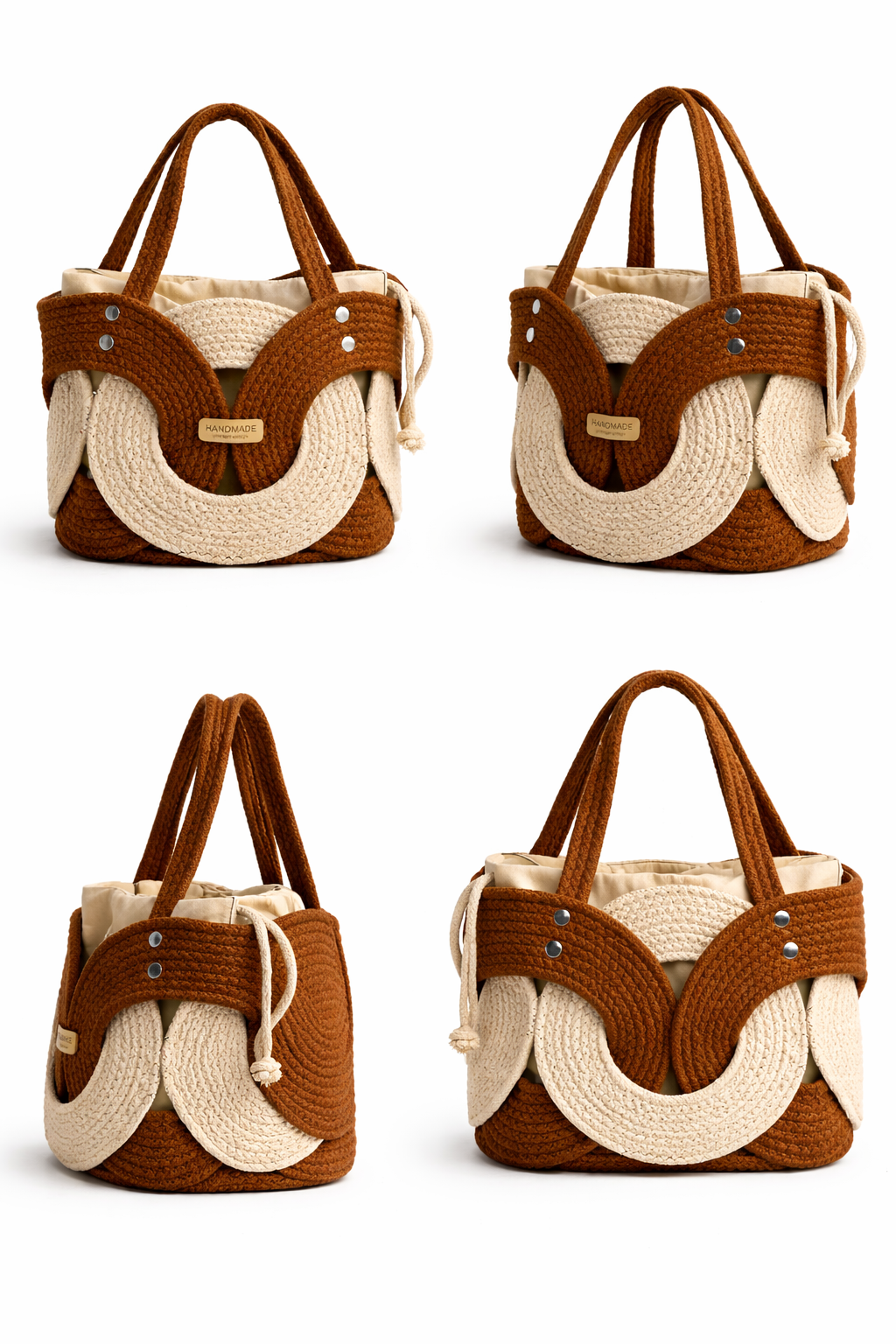 Jutepie Handmade Rope Tote Bag – Premium Crochet Shoulder Bag (Limited Edition)