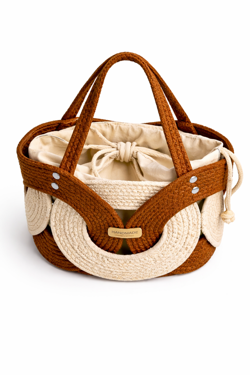 Jutepie Handmade Rope Tote Bag – Premium Crochet Shoulder Bag (Limited Edition)