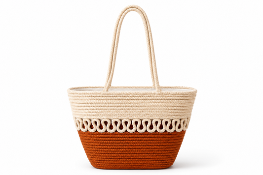 Handcrafted Woven Tote Bag | Stylish Jute Rope Shoulder Bag