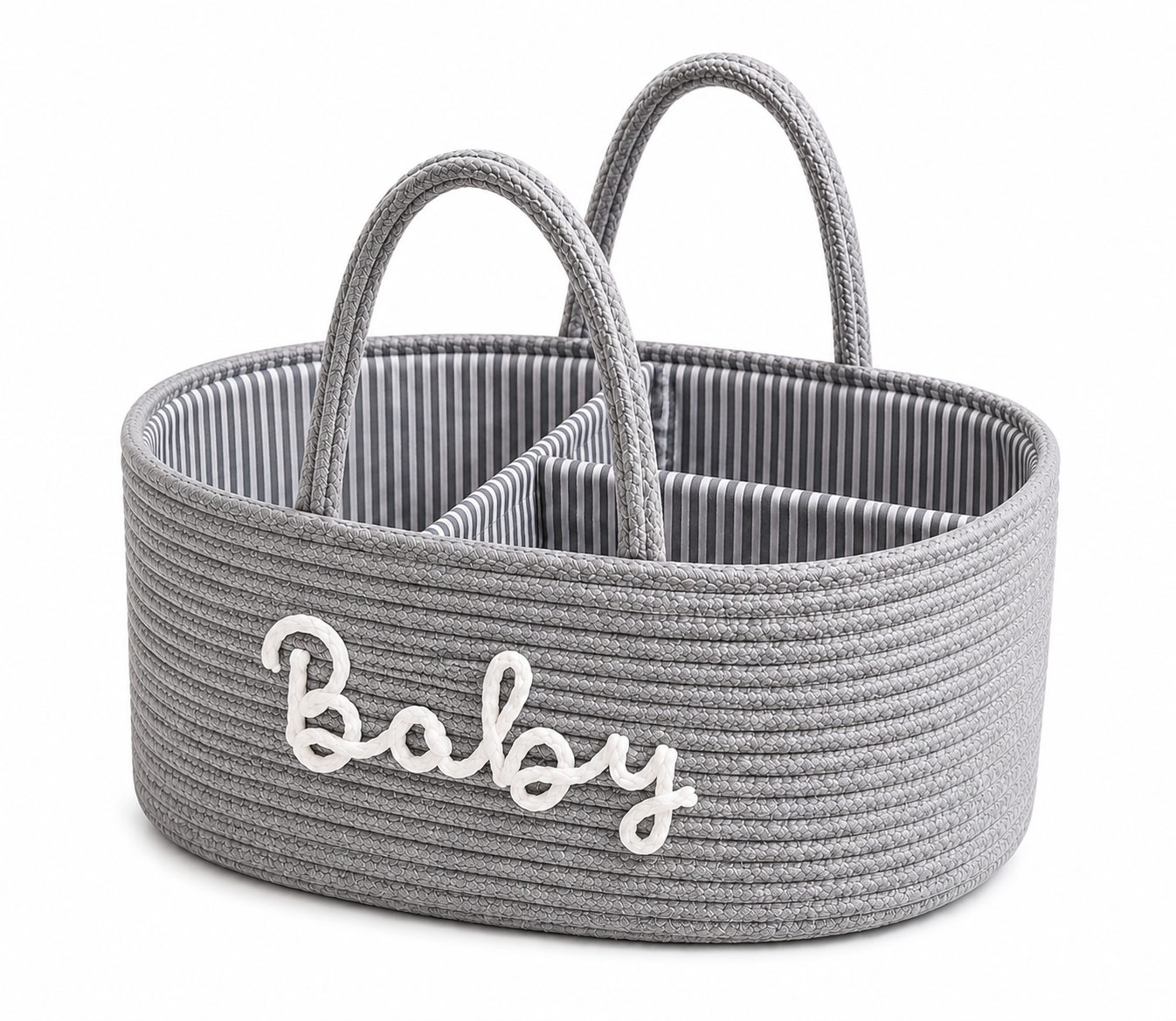 Baby Storage Basket with Handles – Stylish Nursery Organizer