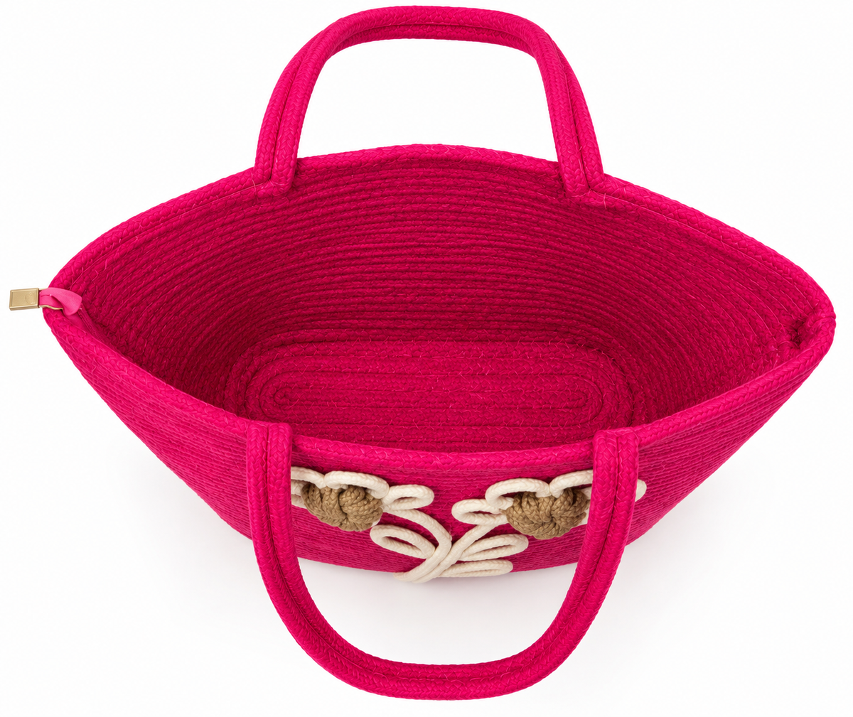 Red Daisy Bloom Handmade Jute Handbag