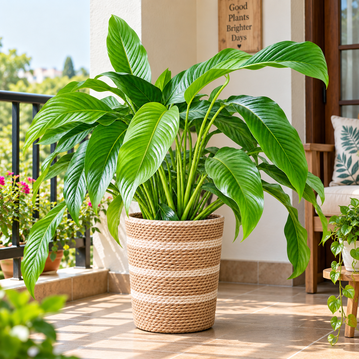 Handmade Braided Rope Planter Basket | Natural Woven Plant Pot Cover for Indoor Plants, Home Décor & Office Styling-9x9 inch