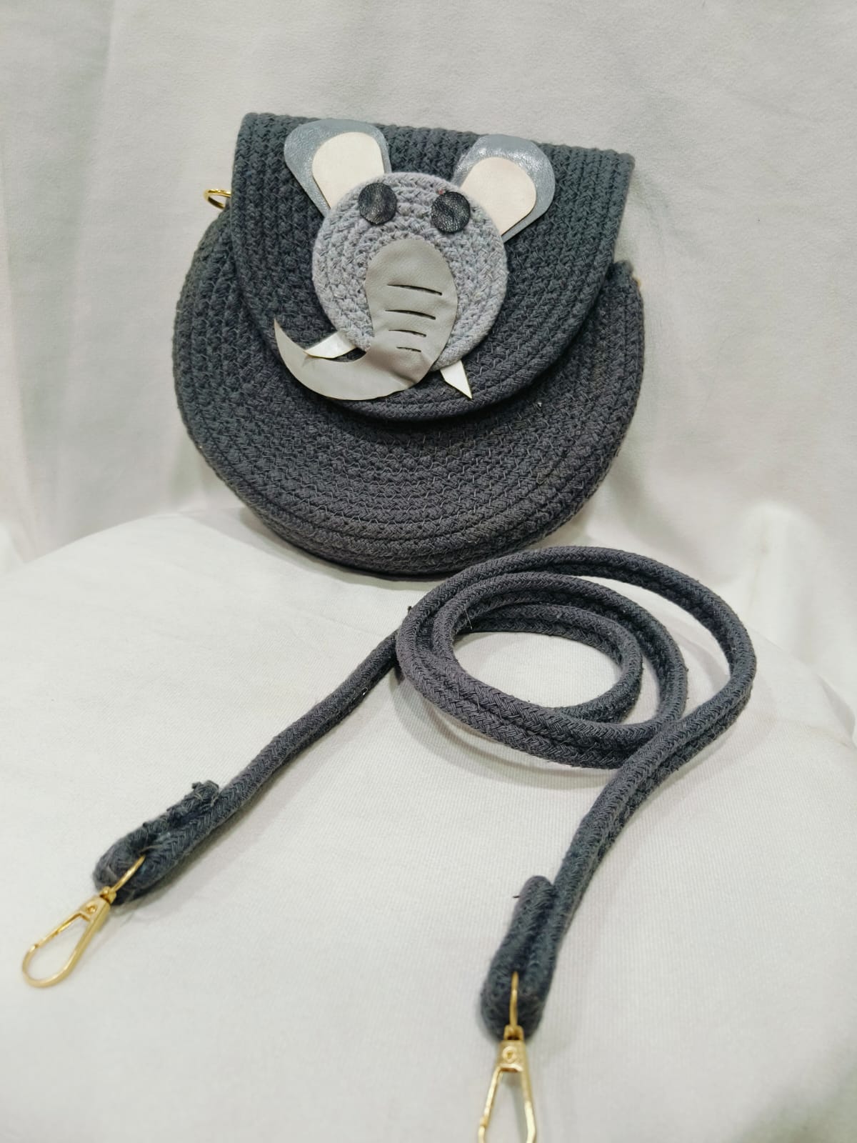 Jutepie® Chic and Sustainable: JutePie's Cotton Rope Sling Animal  Faces