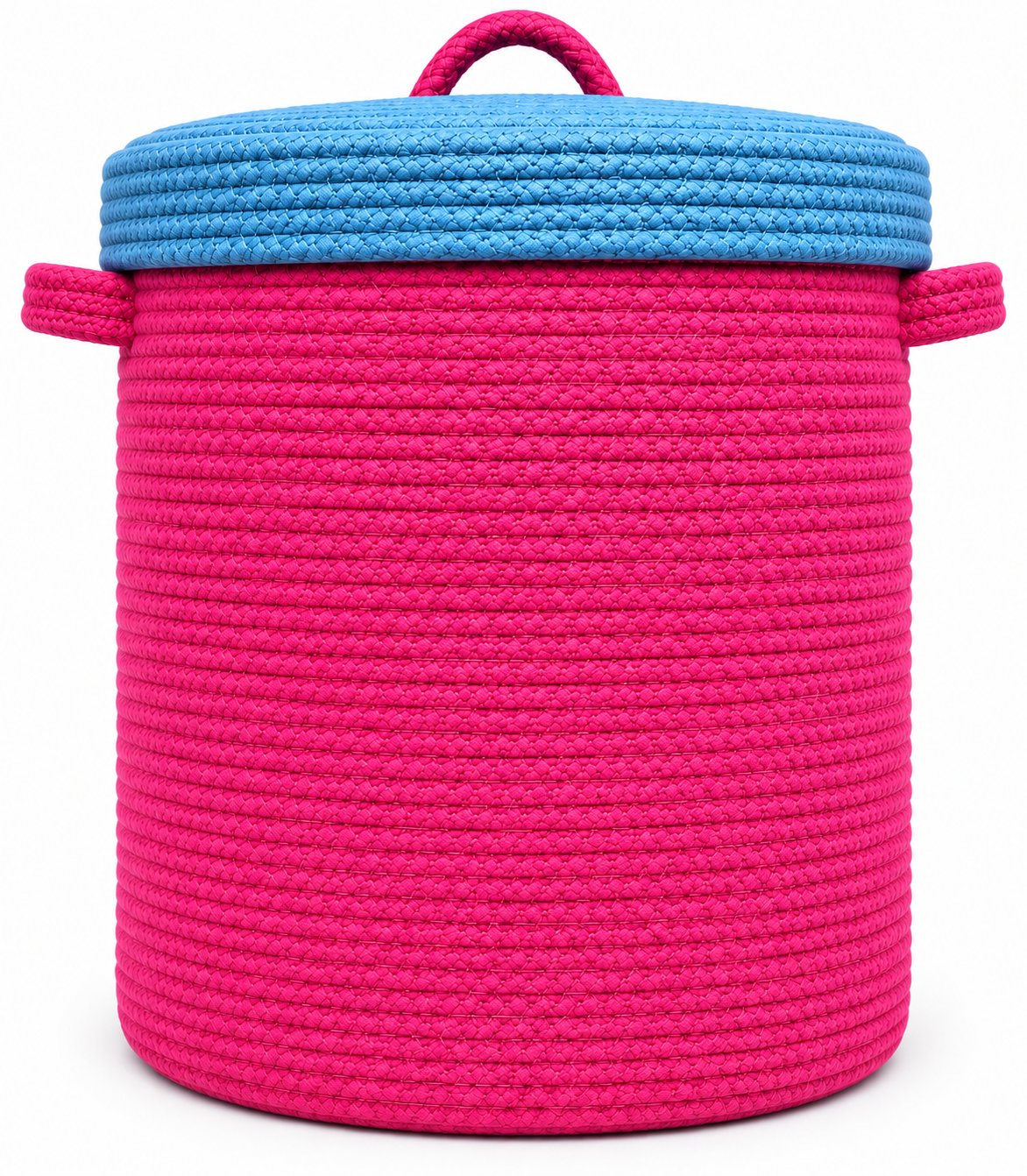 Handmade Fairy Kids Laundry Basket with Lid | Cute Girls Clothes & Toy Storage Basket | 14 x 16 Inches