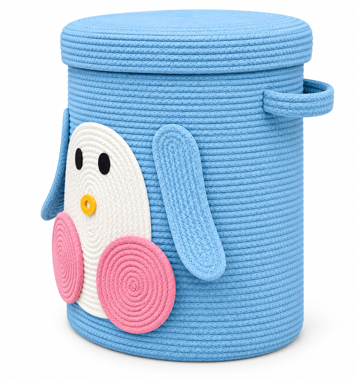 Handmade Penguin Kids Laundry Basket | Cute & Stylish Clothes Storage Basket for Kids Room |14 x 16 Inches